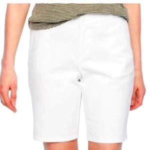 💖 Liz Claiborne Audra Cotton High Rise Denim Bermuda Shorts